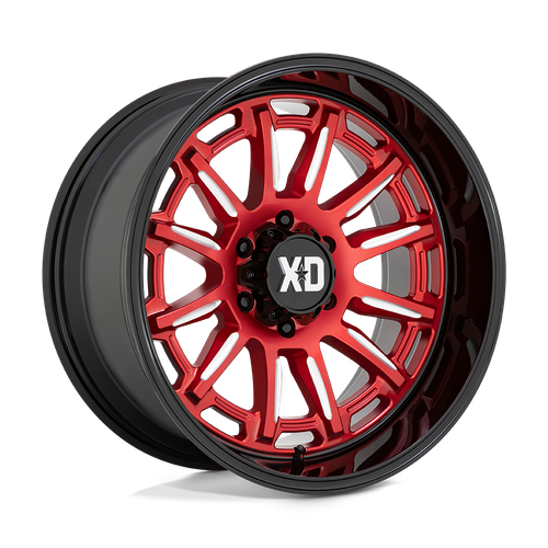 XD XD865 PHOENIX 20X9 0 6X139.7/6X5.5 Candy Red Milled With Black Lip