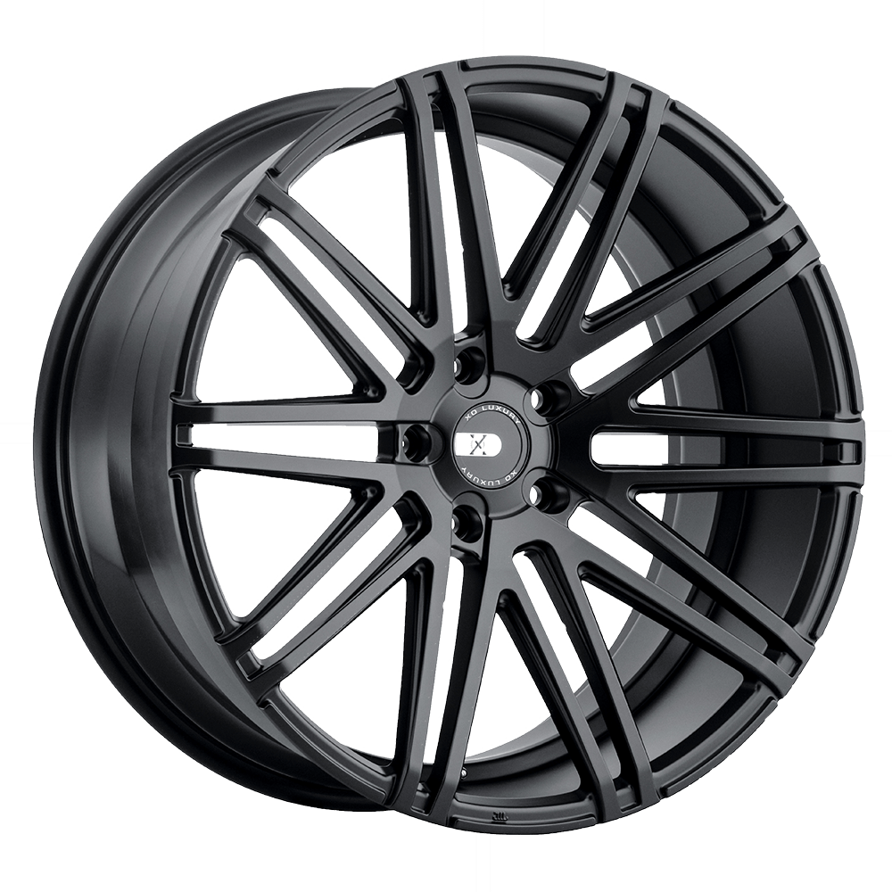 XO MILAN 22X10.5 38 5X127 MATTE BLACK C-BORE 72.56