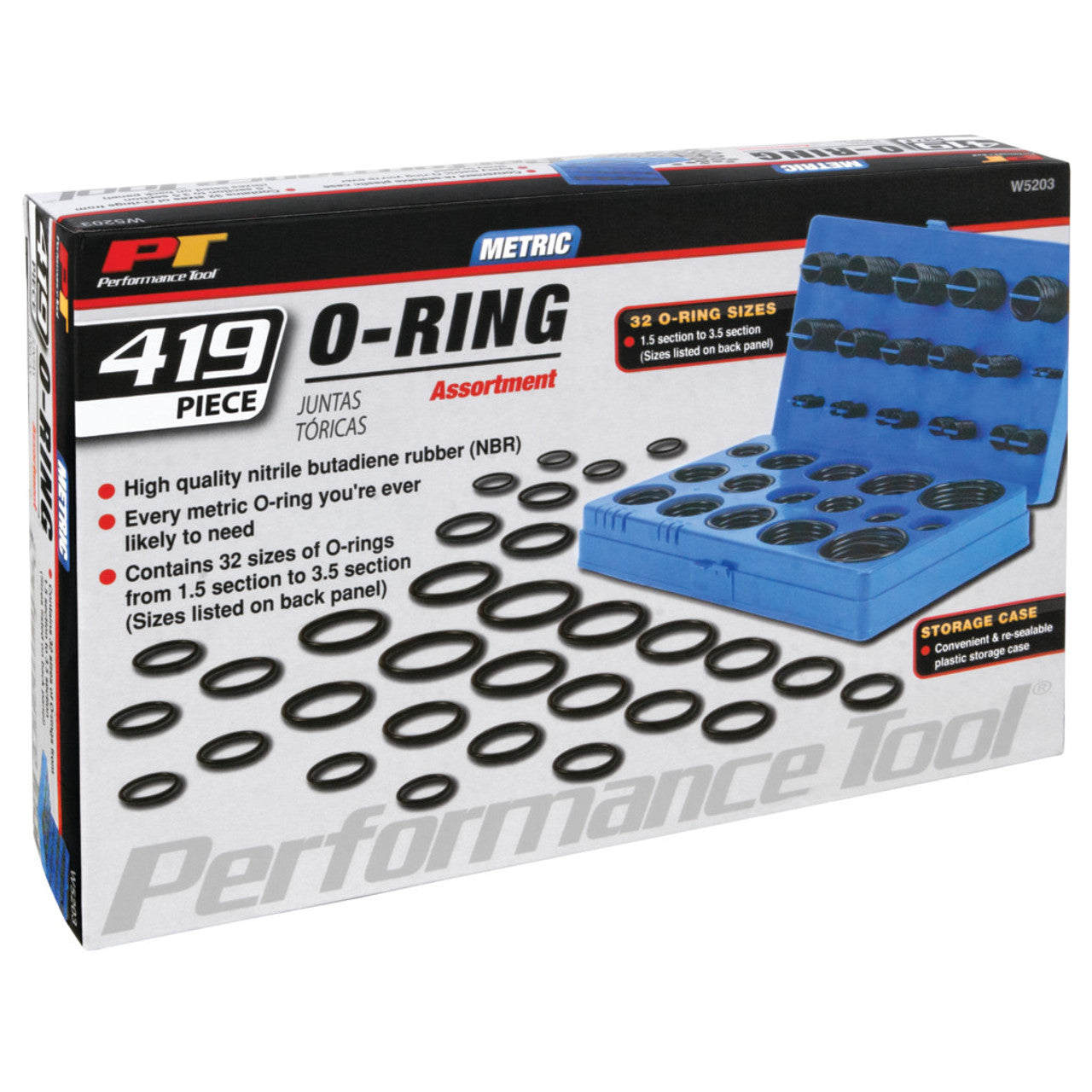 419 pc. Metric O-Ring Assortment