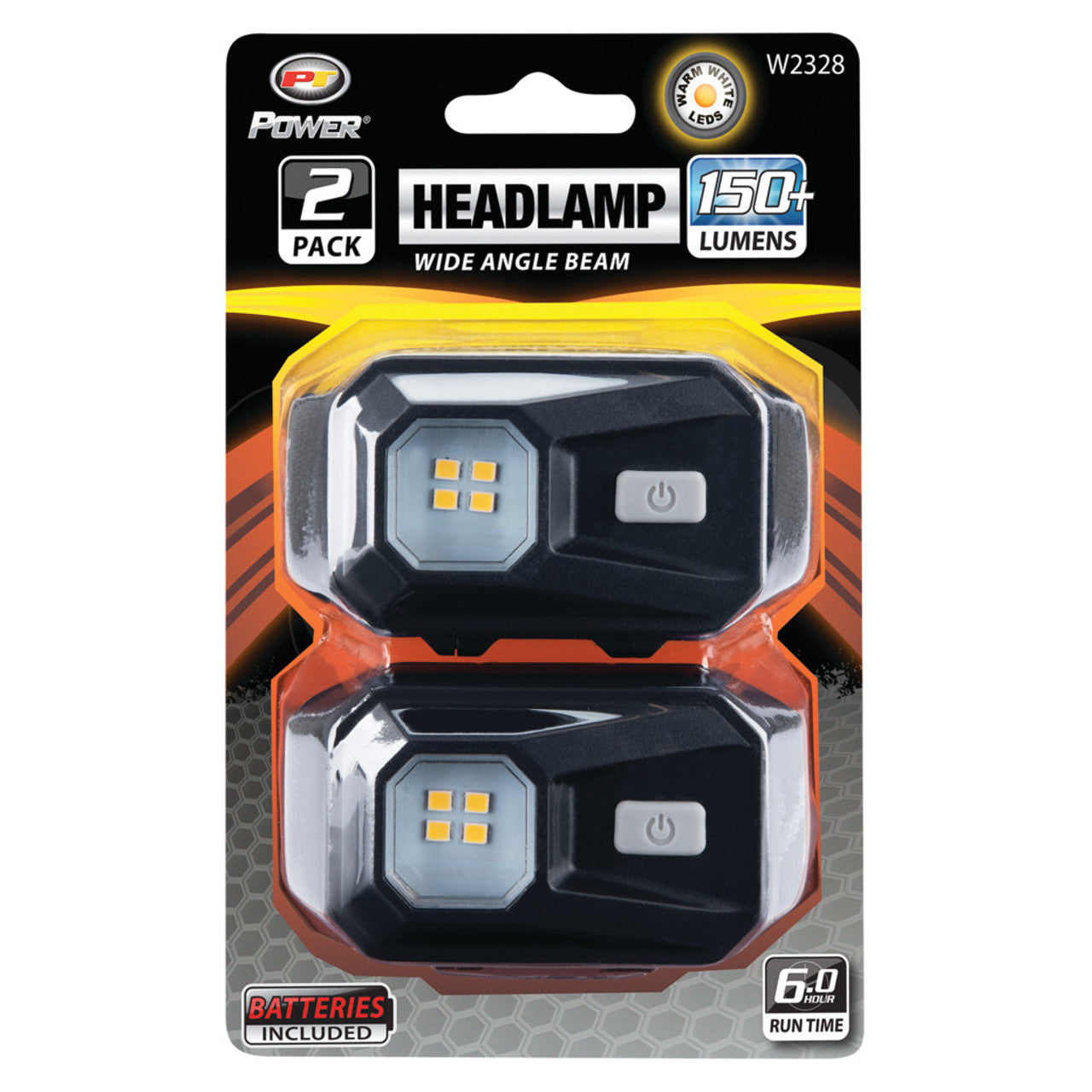 Performance Tool 2 pk. 150+LM Mini Headlamps
