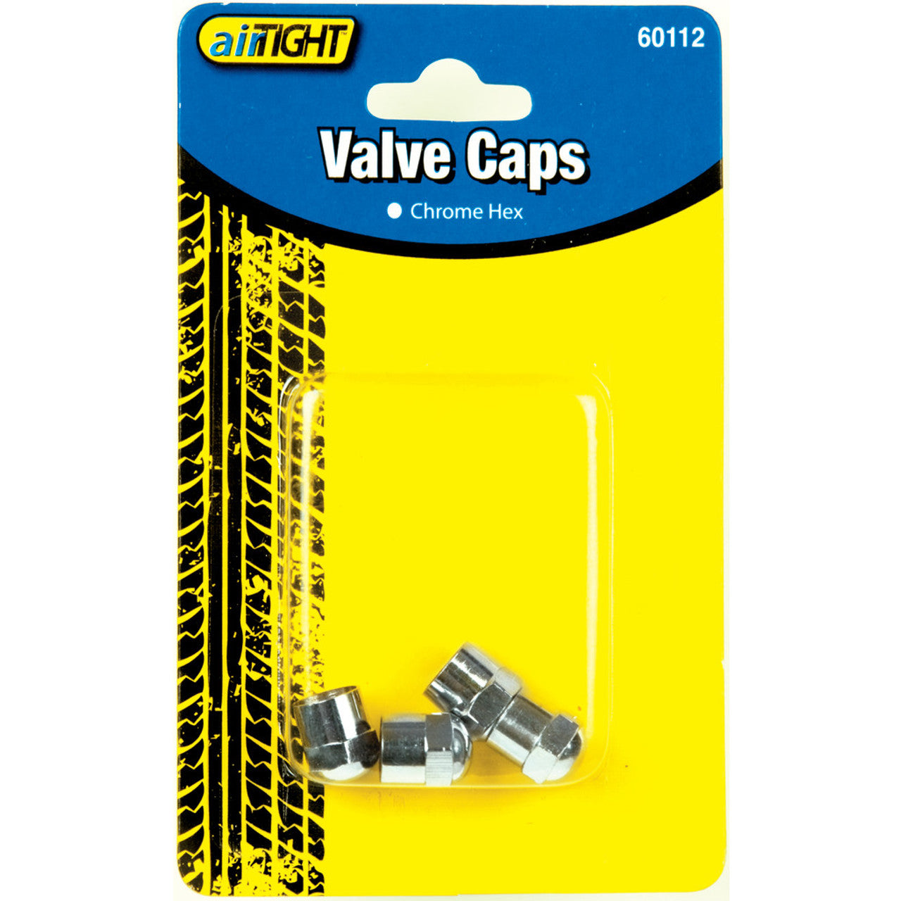 Chrome Hex Valve Caps