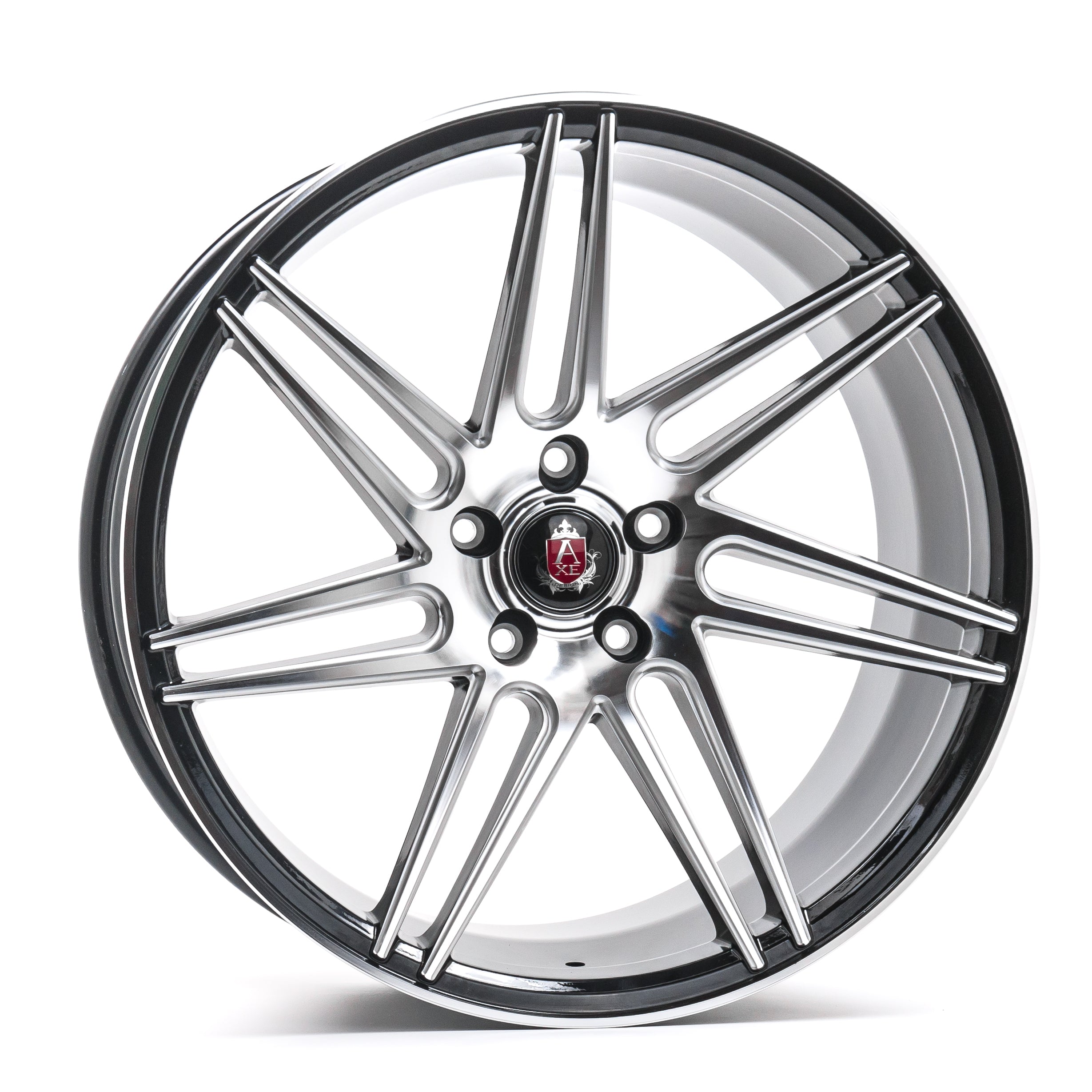 AXE EX31 20X10.5 38 5X114 BLACK AND POLISHED FACE