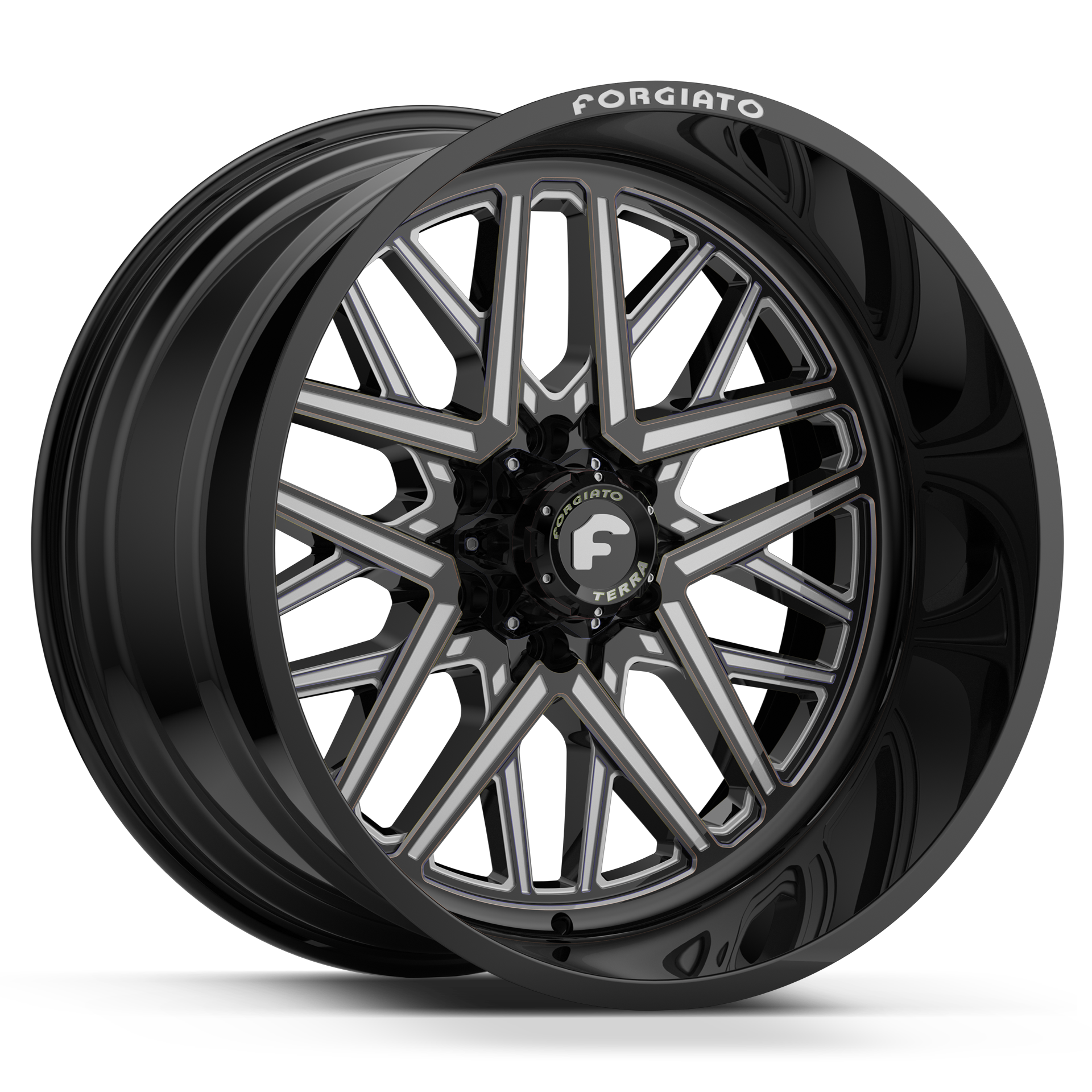 22x10 -18 FORGIATO FLOW TERRA 003 (Black/Milled) - Wheels | Rims