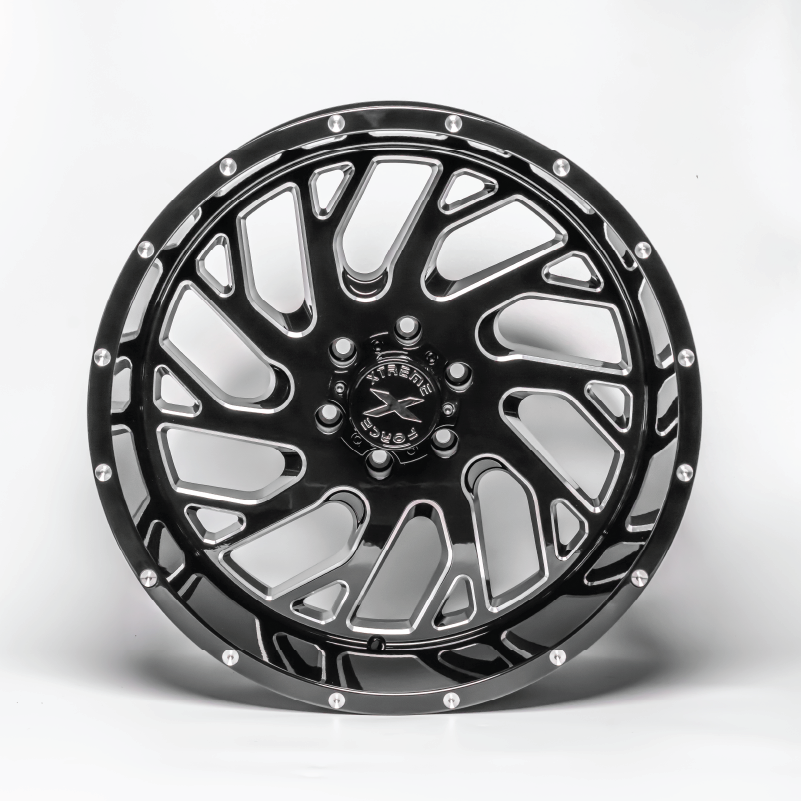 Xtreme Force XF-8 20x10 -19 5x127 (5x5) Black Milled