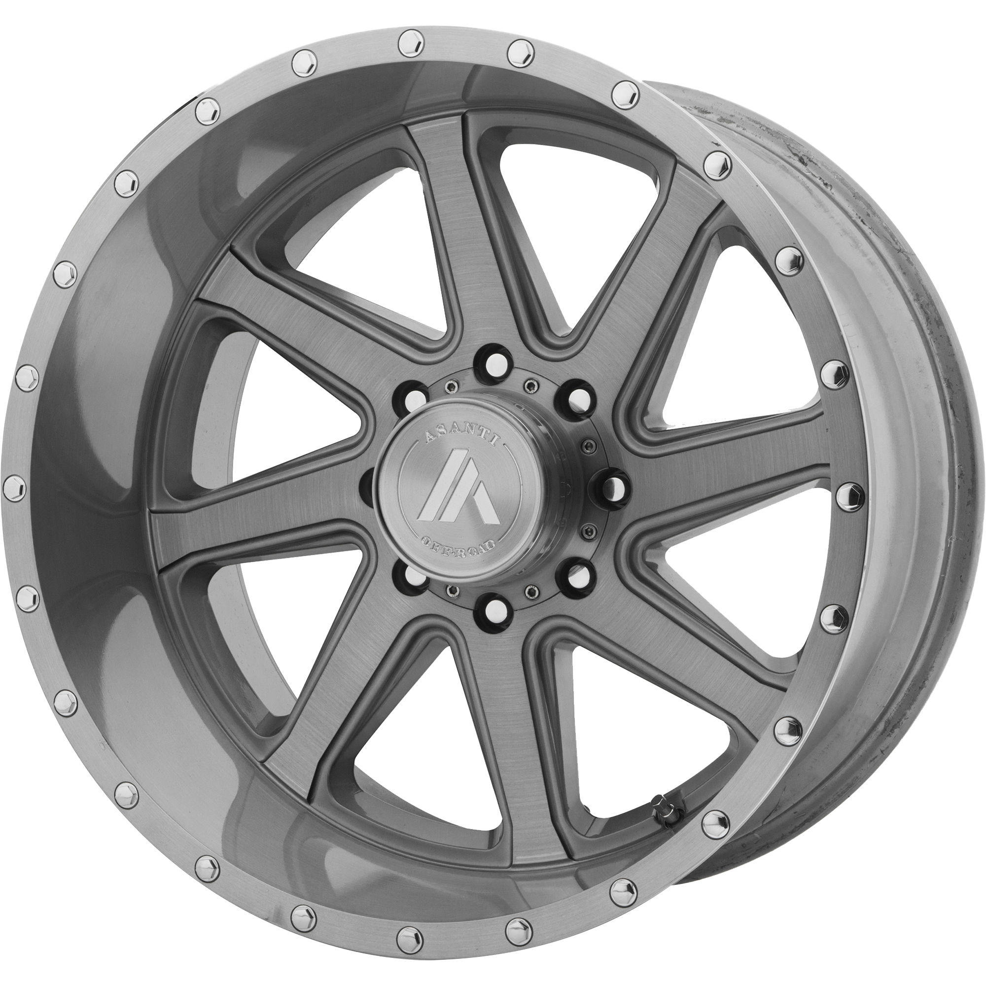 Asanti Off Road AB814 WINDMILL 20X10 -12 5X127/5X5.0 Titanium-Brushed