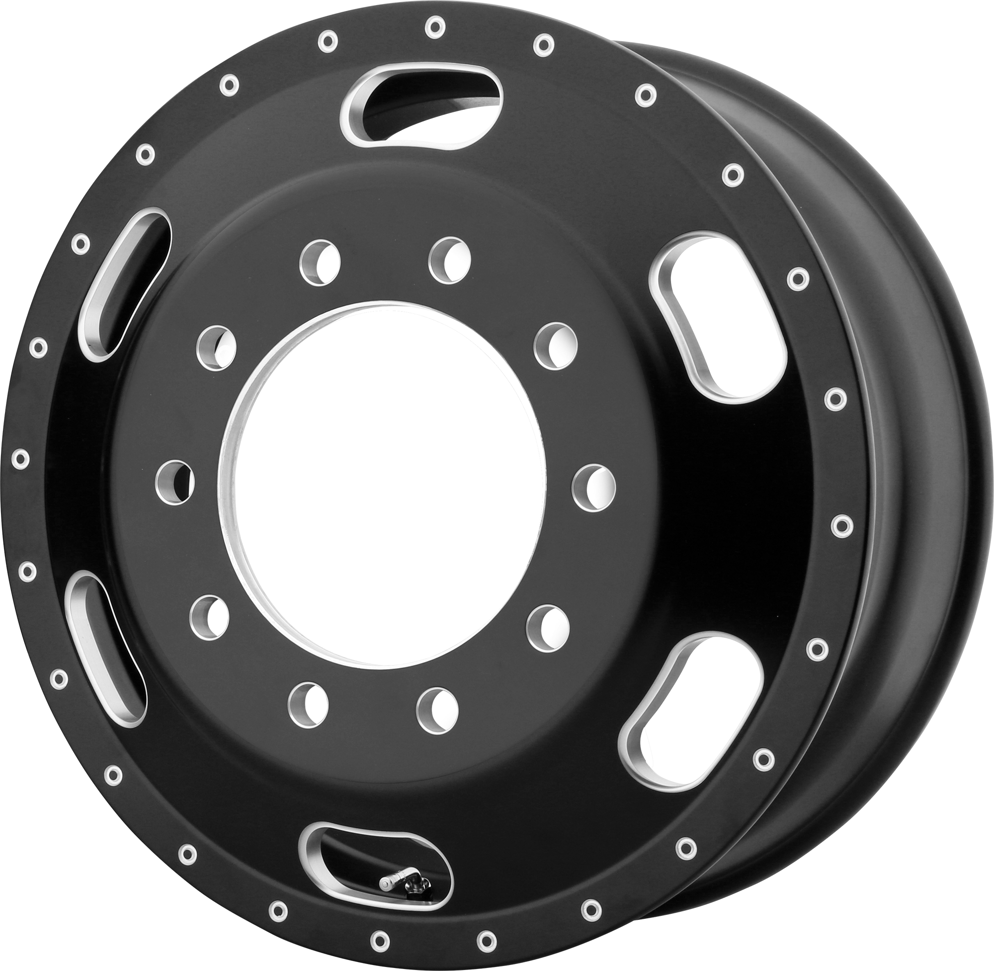ATX AO402 INDY 22.5X8.25 145 10X285.75/10X11.25 Satin Black Milled - Inner