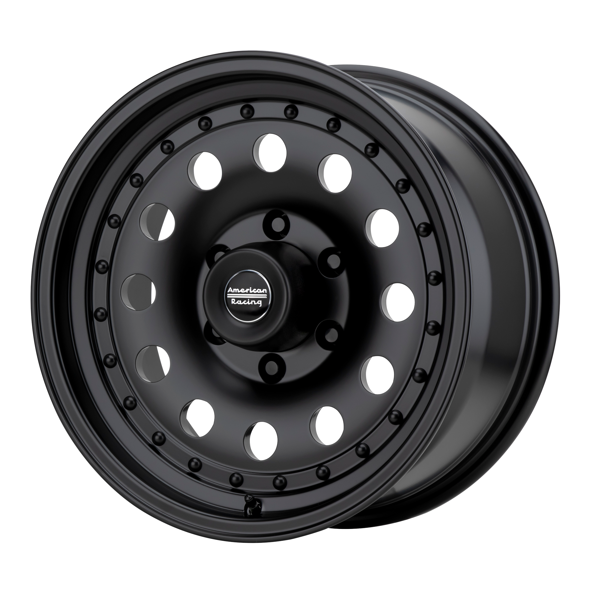American Racing AR62 OUTLAW II 16X7 -8 8X165.1/8X6.5 Satin Black