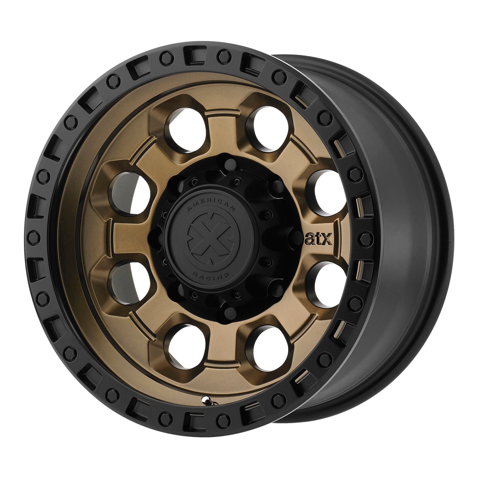 ATX Series AX201 16X8 0 5X139.7/5X5.5 Matte Bronze With Black Lip