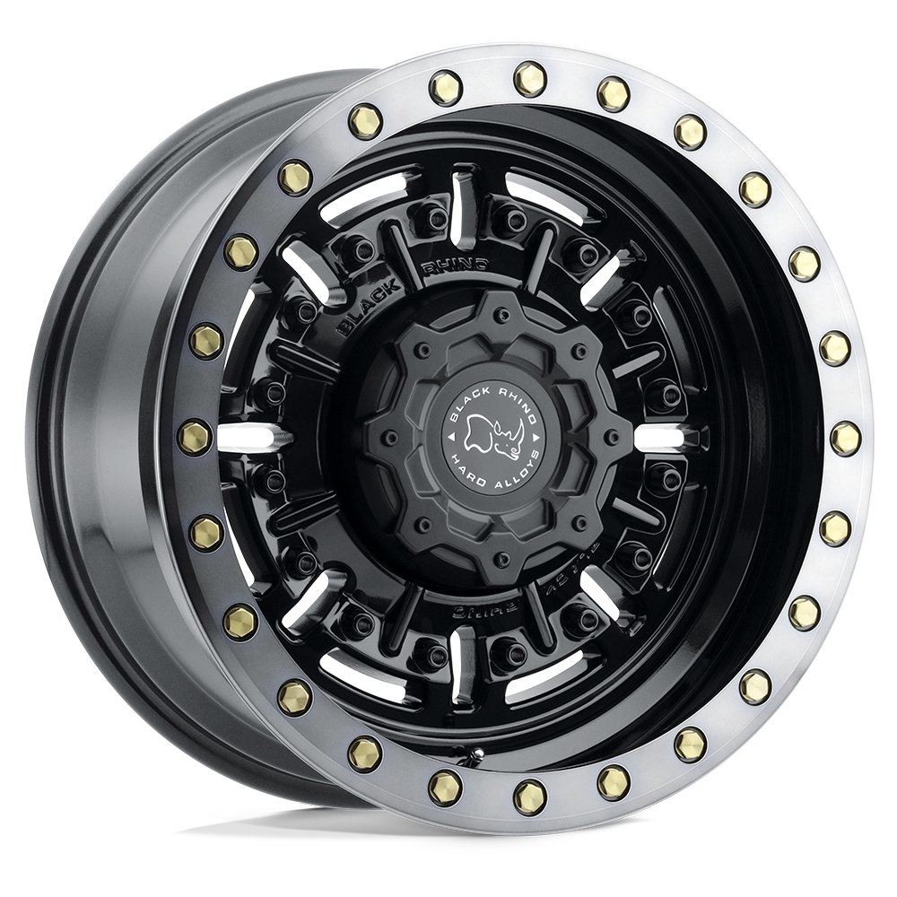 Black Rhino ABRAMS 17X8.5 0 6X135/6X5.3 GLOSS GUN BLACK W/ MACHINED DARK TINT