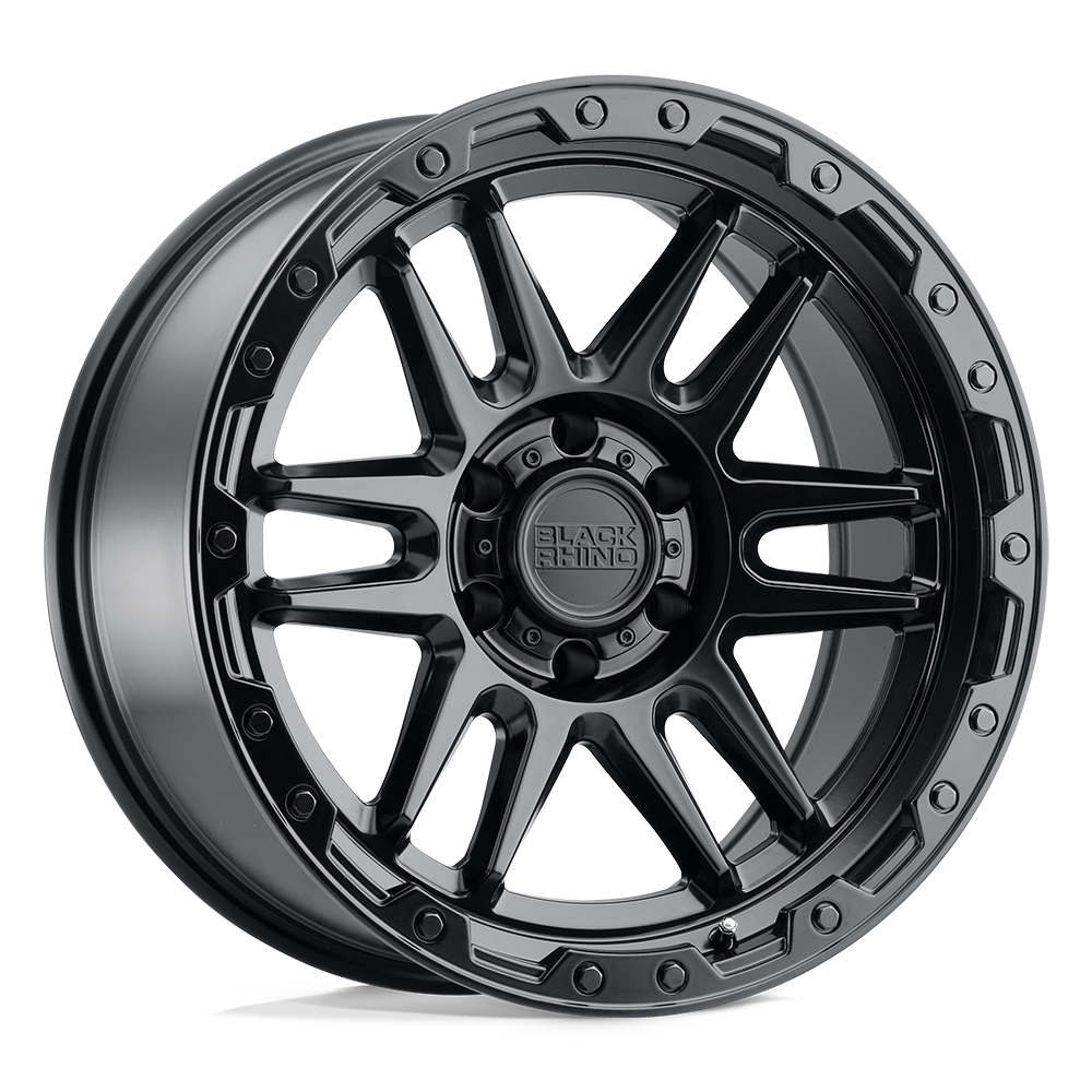 Black Rhino APACHE 18X9 12 6X120/6X120 MATTE BLACK W/ BLACK BOLTS