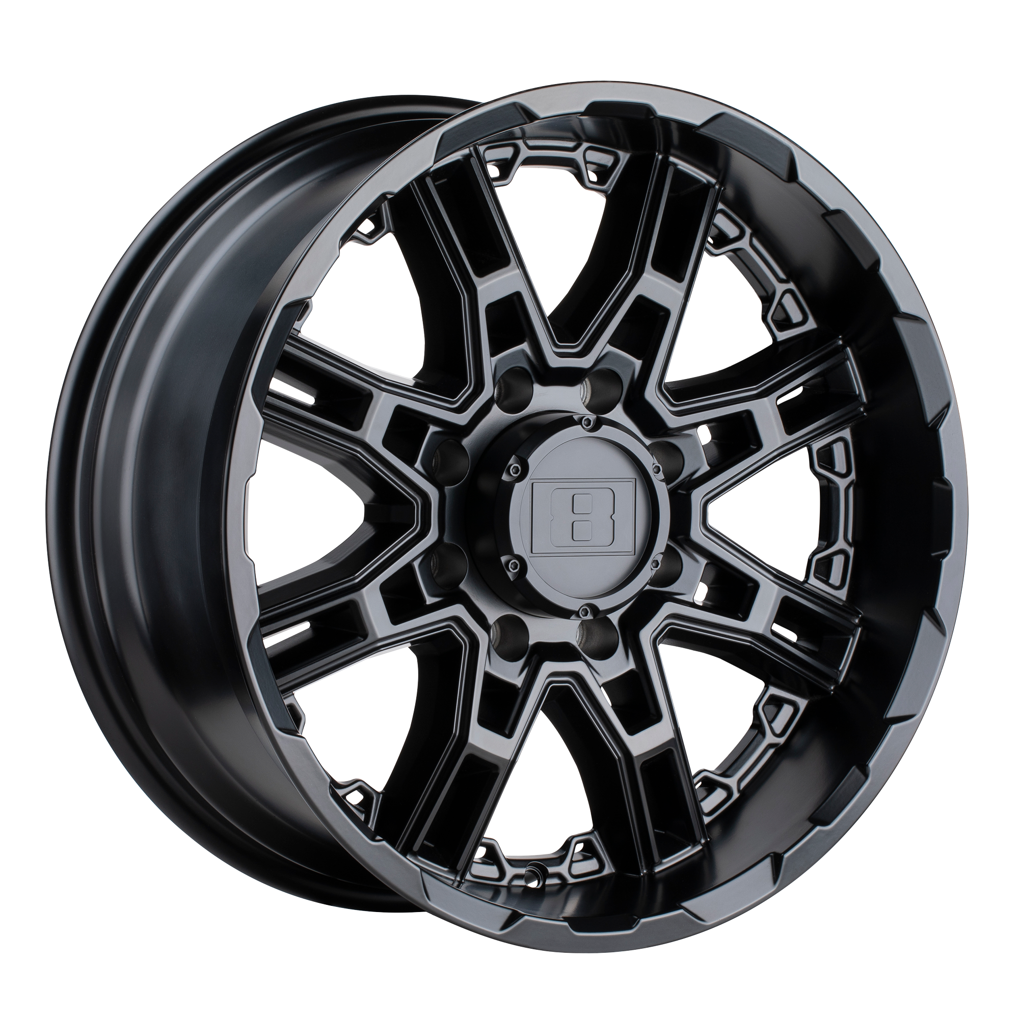 Level 8 SLINGSHOT 24X10 25 6X139.7/6X5.5 MATTE BLACK