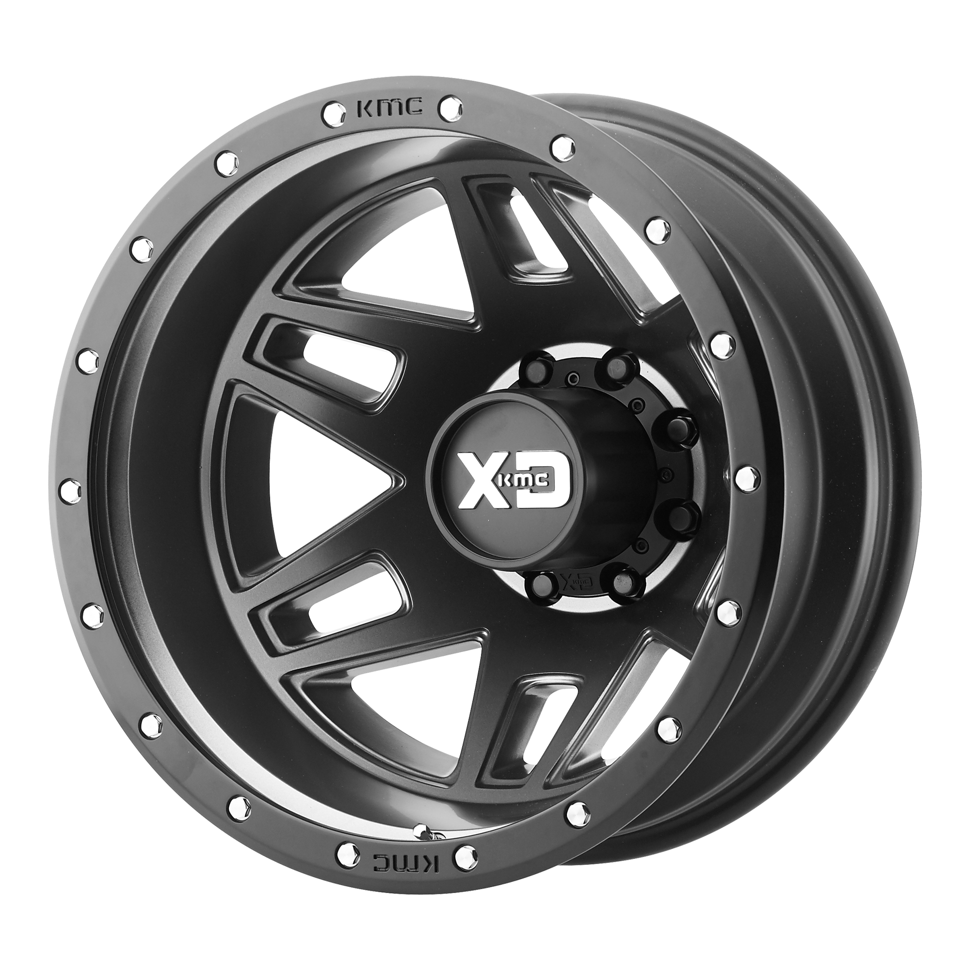 XD XD130 MACHETE DUALLY 20X8.25 -198 8X165.1 SATIN BLACK WITH REINFORCING RING