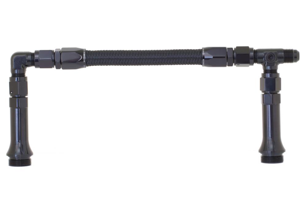 Redhorse 5150-06-2 -06 X 7/8-20 Dual Inlet To Fit Holley-4150-Black