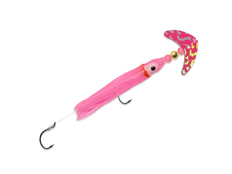 Cha Cha® 2" Squidder Size 4 Hot Pink Silver Tiger/Pink Shrimp