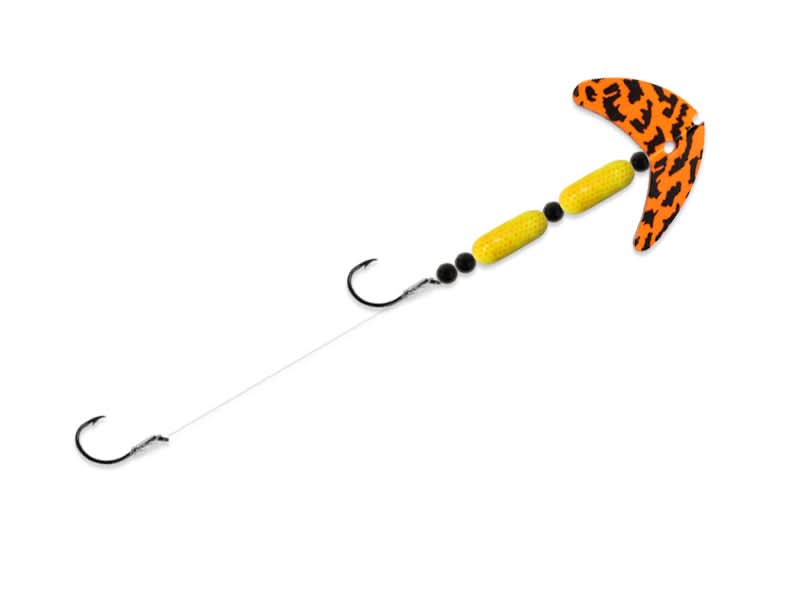 Cha Cha® Crawler Size 4 Orange Black Tiger/Chartreuse Orange Scale