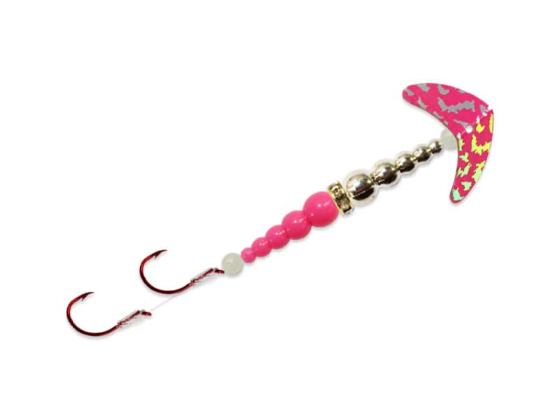 Double Whammy® Kokanee Pro Size 6 Hot Pink Silver Tiger/Chrome/Hot Pink