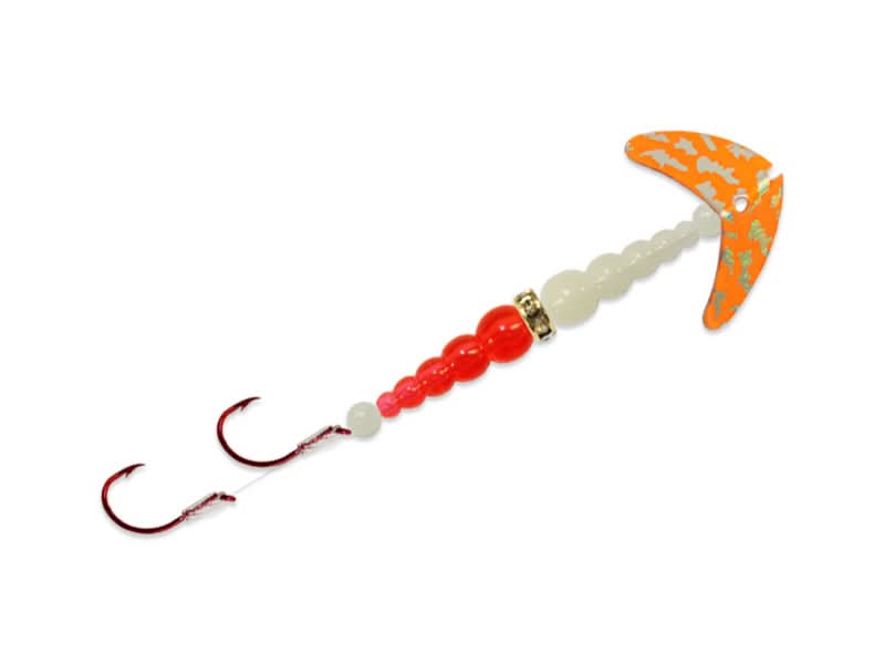Double Whammy® Kokanee Pro Size 6 Orange Silver Tiger/Glow/Fire Orange