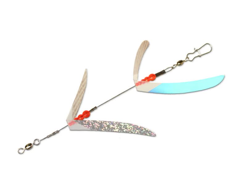 Flash Lite Troll 2-Blade Size 2 7/8 Blade / 8" Silver