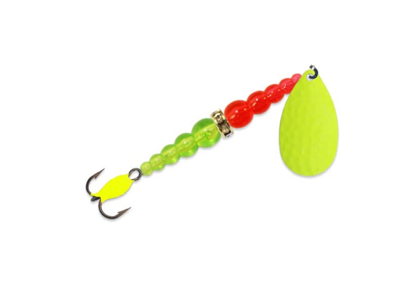 Kokanee Killer® Treble Size 8 Chartreuse/Orange/Cartreuse