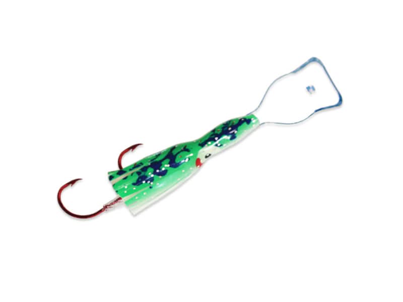 Pee Wee™ Wiggle Hoochie™ Size 2 Green Spatter Glow/Clear
