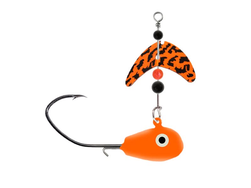 Smile Blade® SD Drift Jig Size 3/8oz Orange/Orange Black Tiger