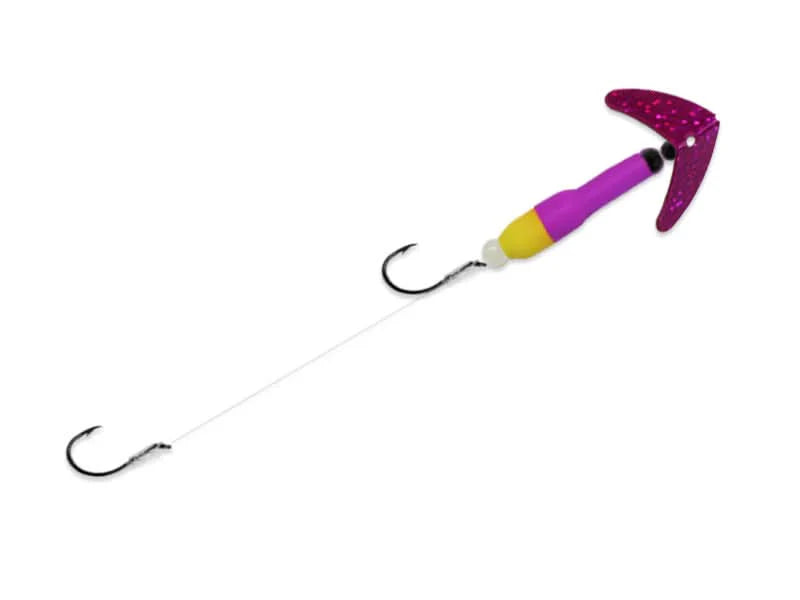 Wally Pop® Crawler Size 2 Dark Cerise Sparkle/True Purple/Yellow