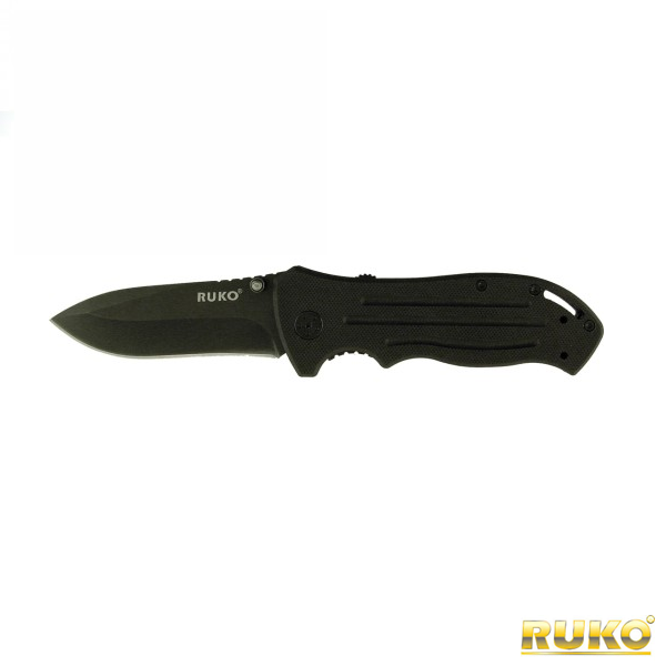 Ruko Tactical Shark Assisted Open Folding Knife - Black