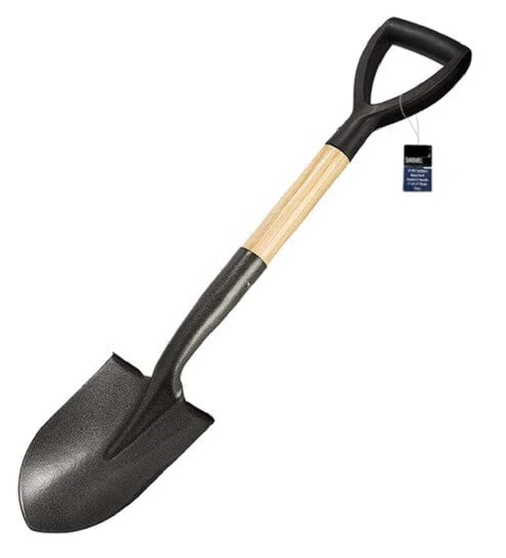 Sona Enterprises 28 1/4" D-handle Spade Shovel with Wood Handle