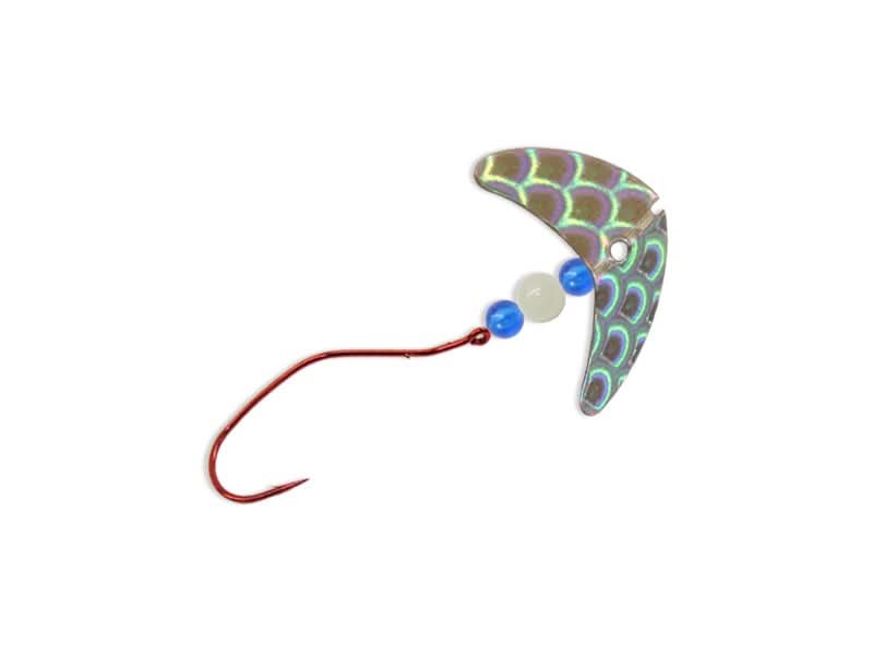 Smile Blade® Slow Death Size Silver Scale/Blue/Glow