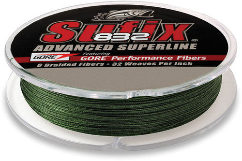 Sufix 832 Advanced Superline 00# 150yd (Lo-Vis Green)