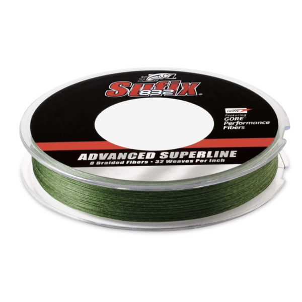 Sufix 832 Advanced Superline 15lb 150yd (Low-Vis Green)