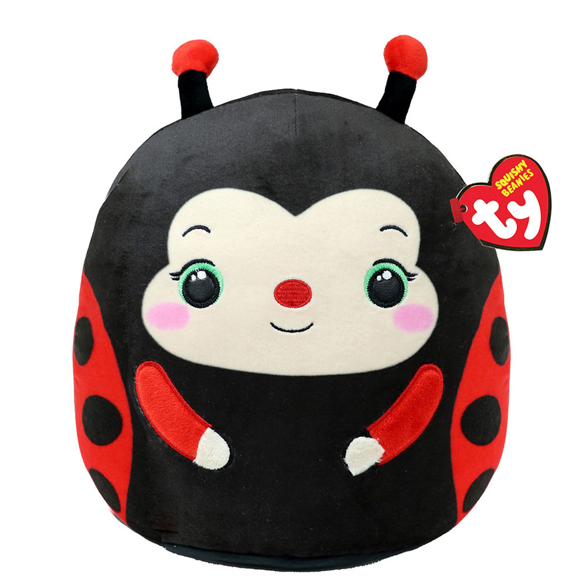 TY Squish-A-Boos 10" Lucy the Ladybug